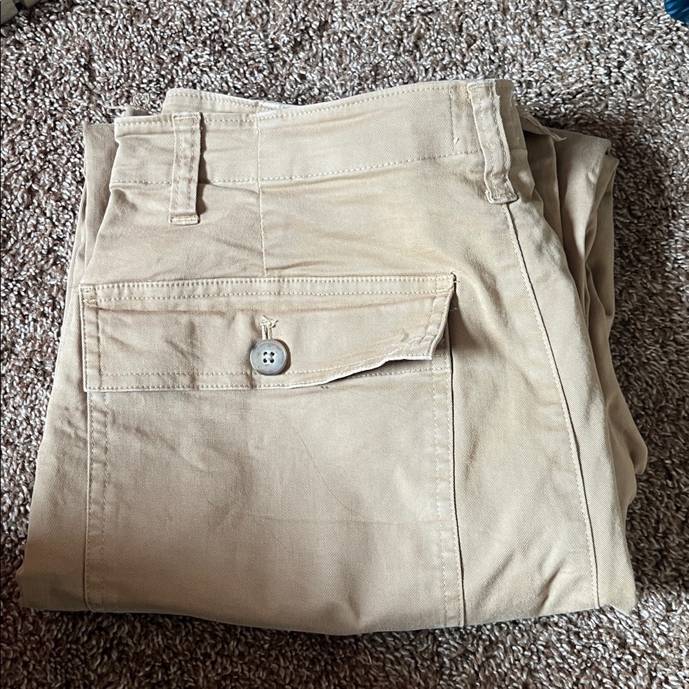 Sunday Best Khaki Pants Raw Hem